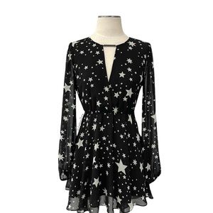 Lovers + Friends- Lana Black Star Dress Size Small